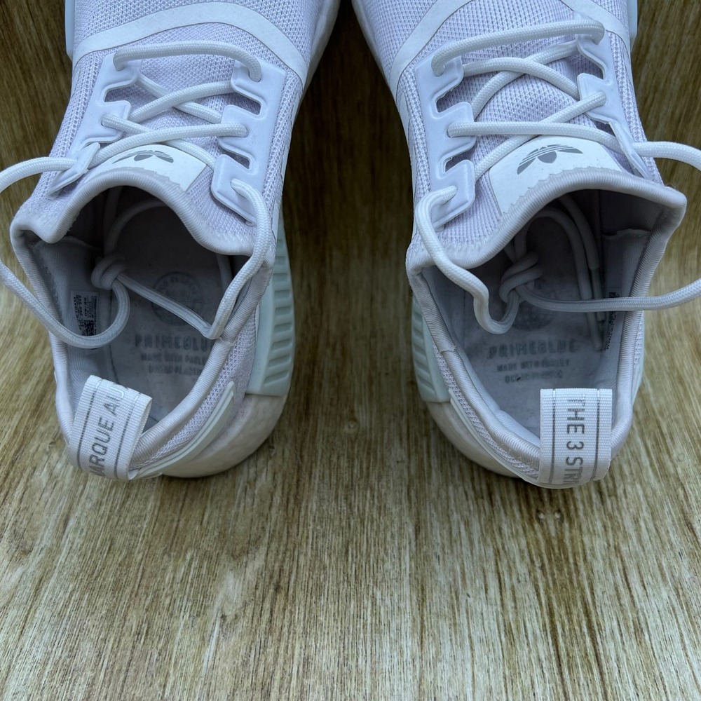 adidas NMD R1 Women's Size 9 White Shoes Boost Sneakers Athletic GX8313 - Picture 5 of 10